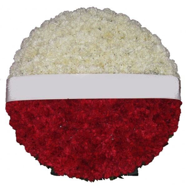 Kırmızı - Beyaz Çelenk