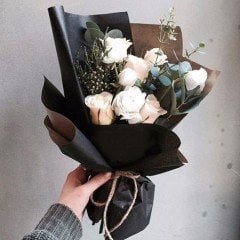 Narin Beyaz Gül Buketi