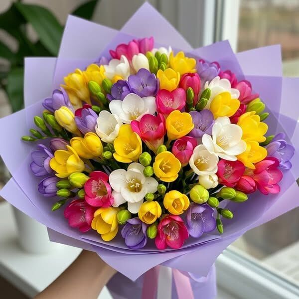 Renkli Frezya Buketi