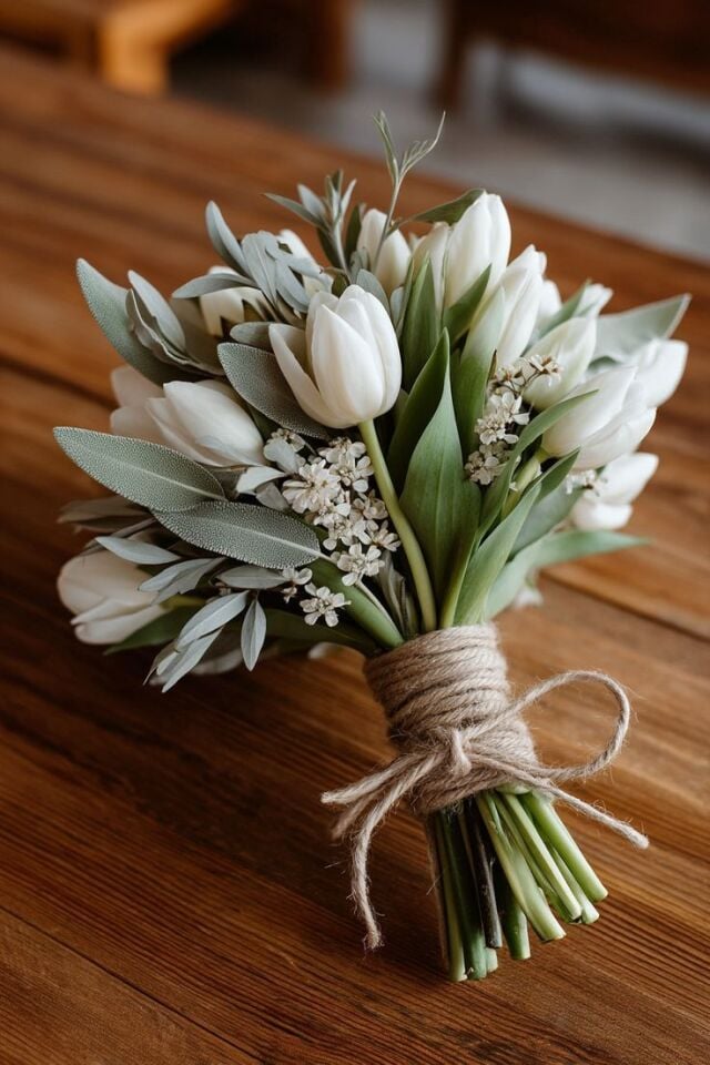 Zarif Lale Gelin Buketi