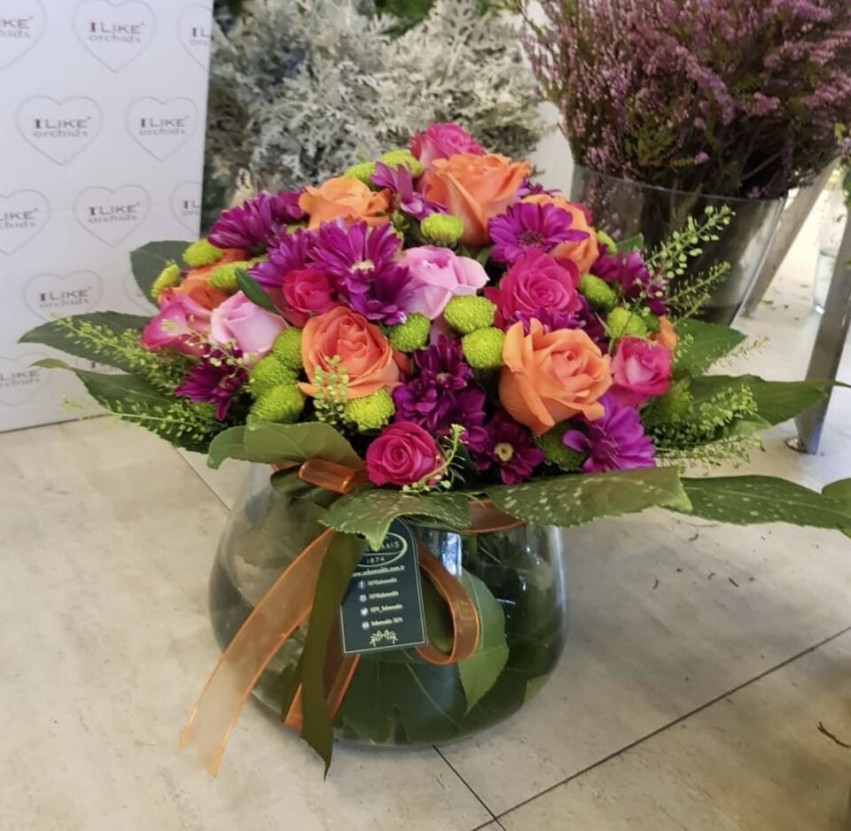 Burgundy Arrangement