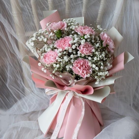 Pink Karanfil Buketi